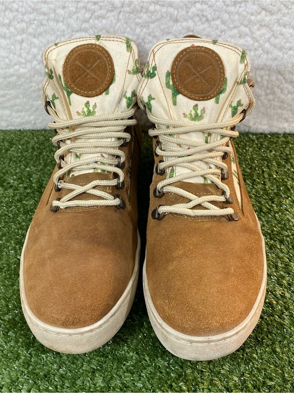Inkkas Prickly Camping Boot Sneaker Women 12 Men 10 Cactus Leather Brown Aztec